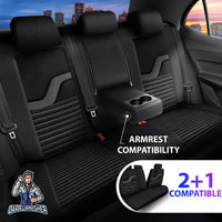 Thumbnail for Nissan Navara Seat Covers Boston Velour Fabric Design
