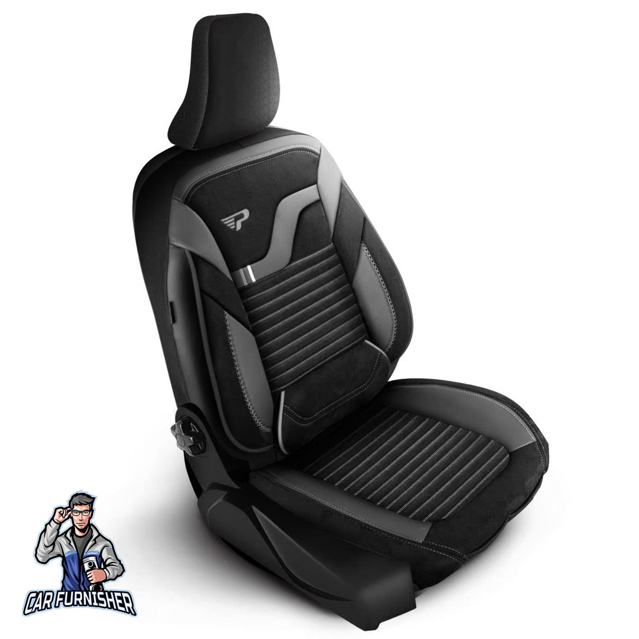 Nissan Navara Seat Covers Boston Velour Fabric Design
