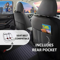 Thumbnail for Nissan Navara Seat Covers Boston Velour Fabric Design