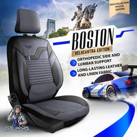Thumbnail for Nissan Navara Seat Covers Boston Velour Fabric Design