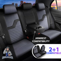 Thumbnail for Nissan Navara Seat Covers Boston Velour Fabric Design
