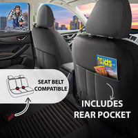 Thumbnail for Nissan Navara Seat Covers Boston Velour Fabric Design