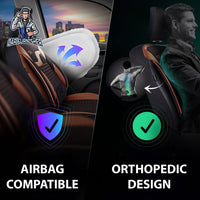 Thumbnail for Nissan Navara Seat Covers Boston Velour Fabric Design