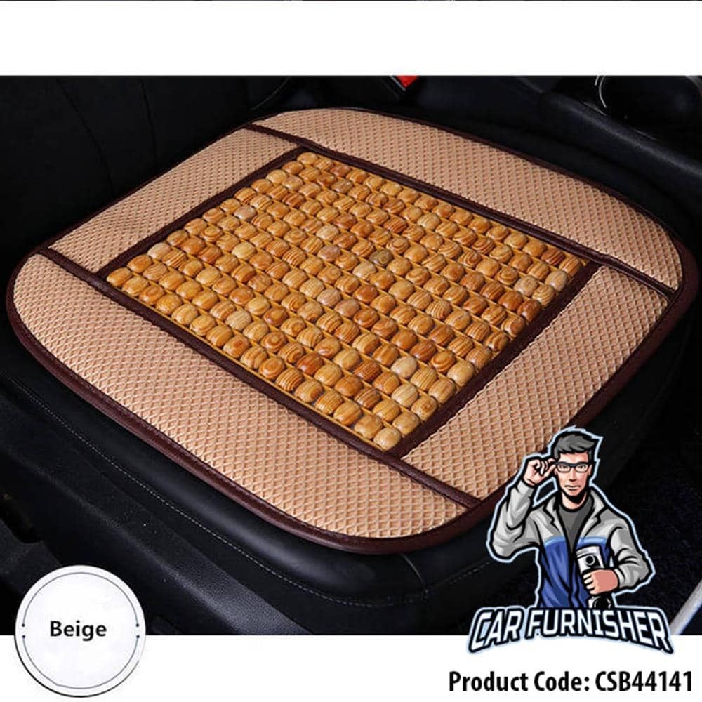 Car Seat Cover (3 Colors) Real Bamboo Wood Beads