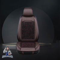 Thumbnail for Car Seat Cover - Real Wooden Beads (4 Colors) Brown Single Seat (1 pcs) Wood