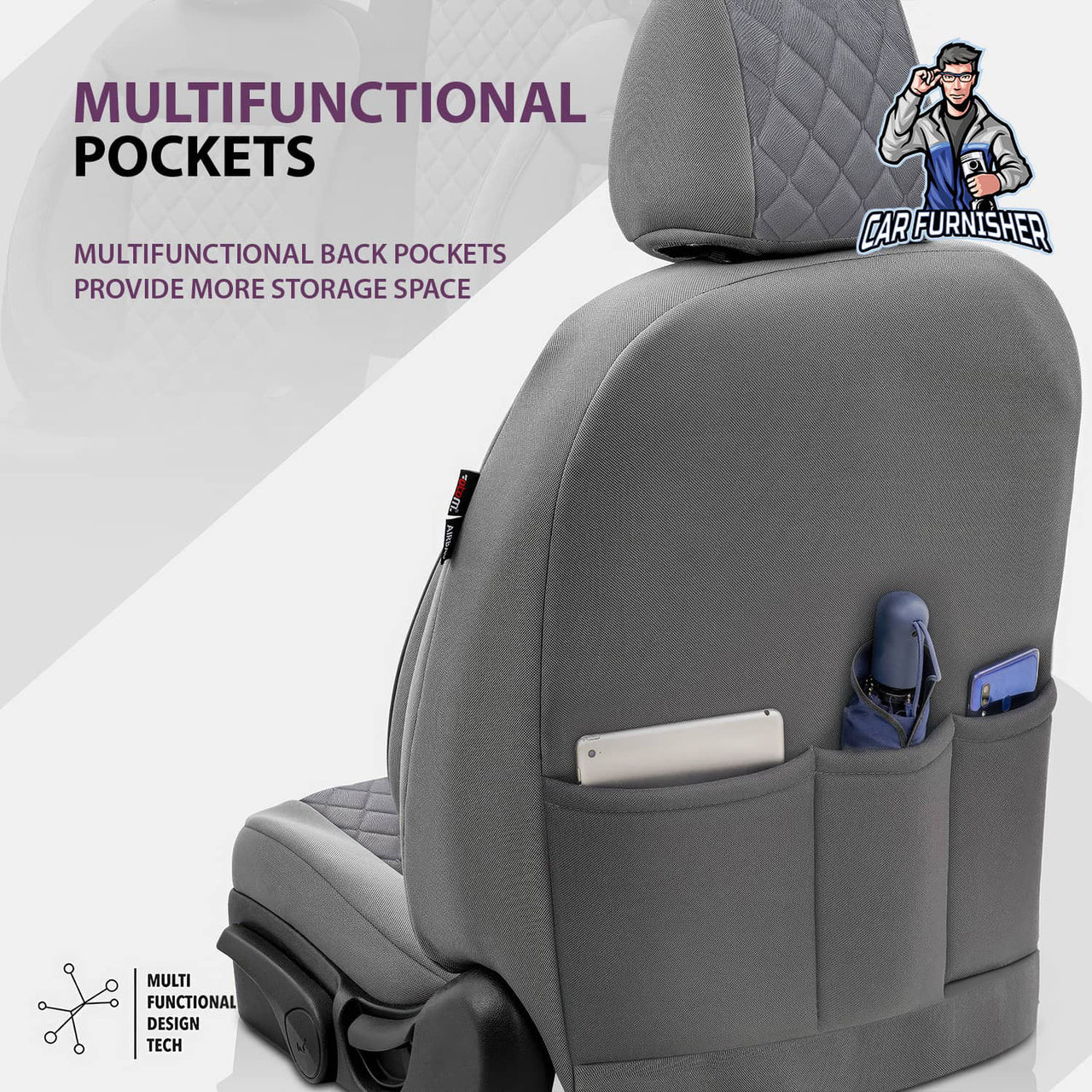 Car Seat Cover Set - Comfortline Vip Design