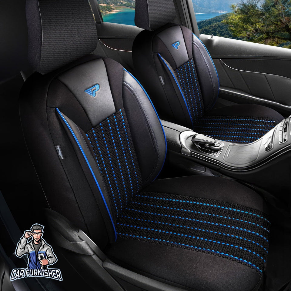 thumbnail image 2 of Tailored Fabric Front Seat Covers For Fiat Talento (2014–2021) – Breathable & Washable, Graphite Grey 2 of 3