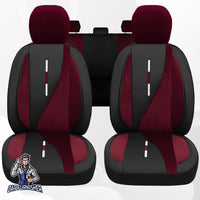 Thumbnail for Volkswagen Tiguan Seat Covers Elysia Foal Feather & Leather Design