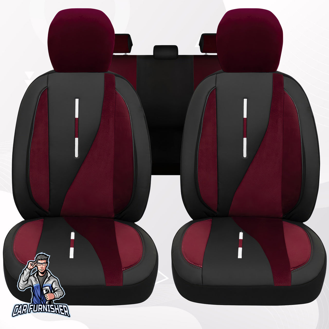 Car Seat Cover Set - Elysia Foal Feather & Leather Design