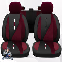 Thumbnail for Fiat Stilo Seat Covers Elysia Foal Feather & Leather Design