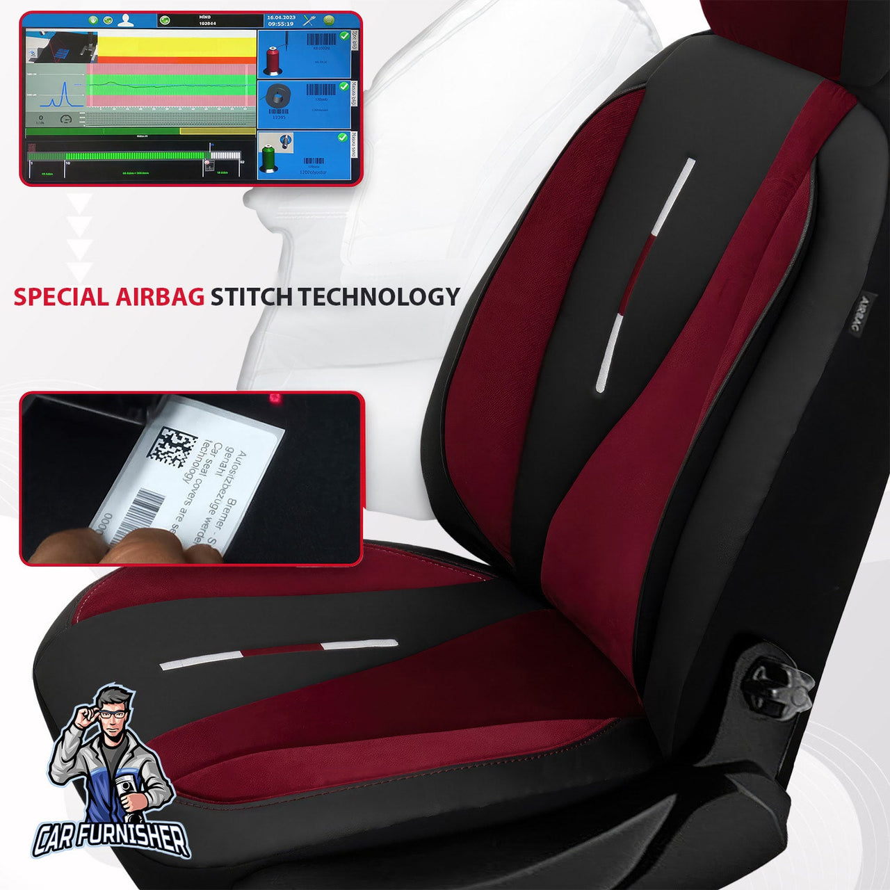 Skoda Favorit Seat Covers Elysia Foal Feather & Leather Design