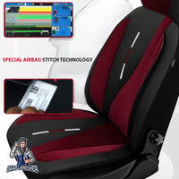 Thumbnail for Fiat Fiorino Seat Covers Elysia Foal Feather & Leather Design