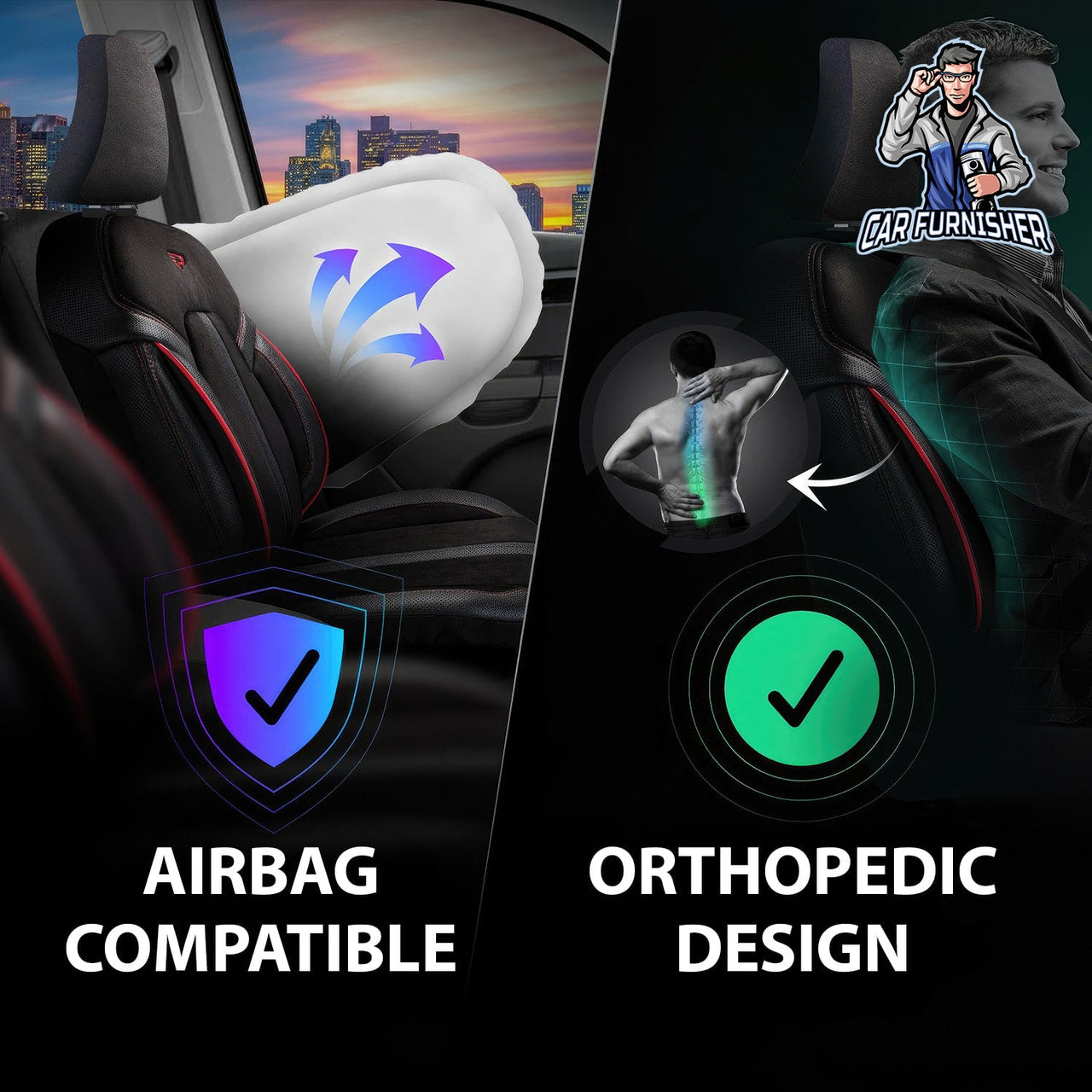 Skoda Kamiq Seat Covers Lisbon Design