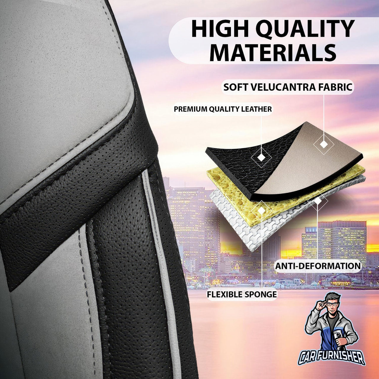 Fiat Freemont Seat Covers Lisbon Design