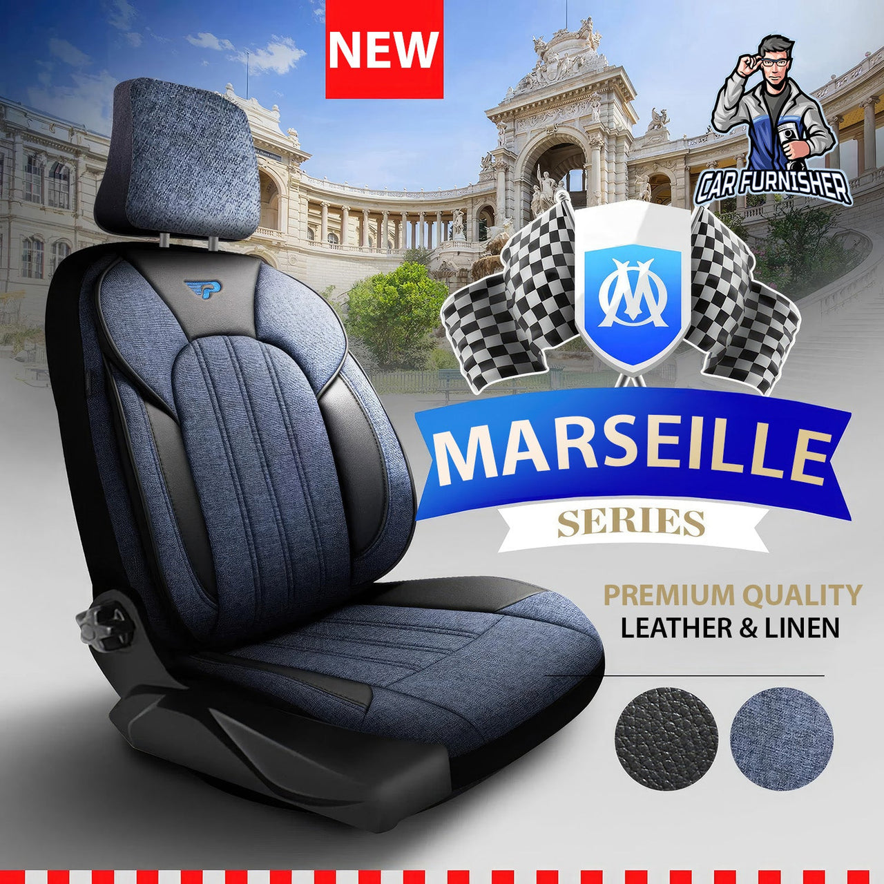 Volkswagen Amarok Seat Covers Marseille Design