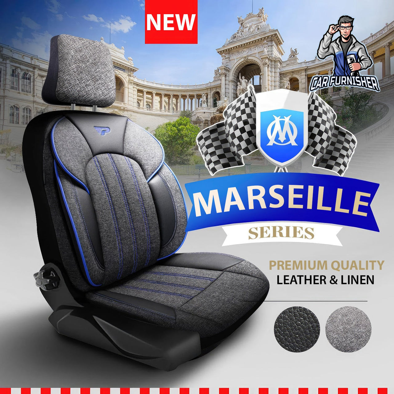 Audi A7 Seat Covers Marseille Design