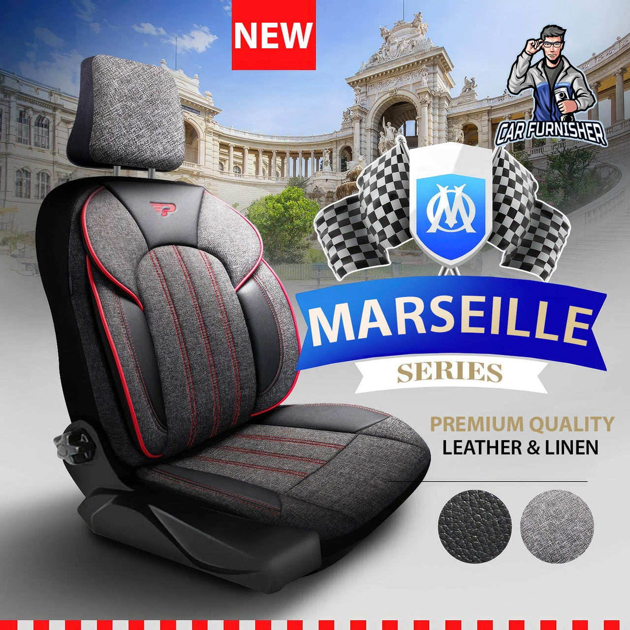 Citroen C4 Seat Covers Marseille Design