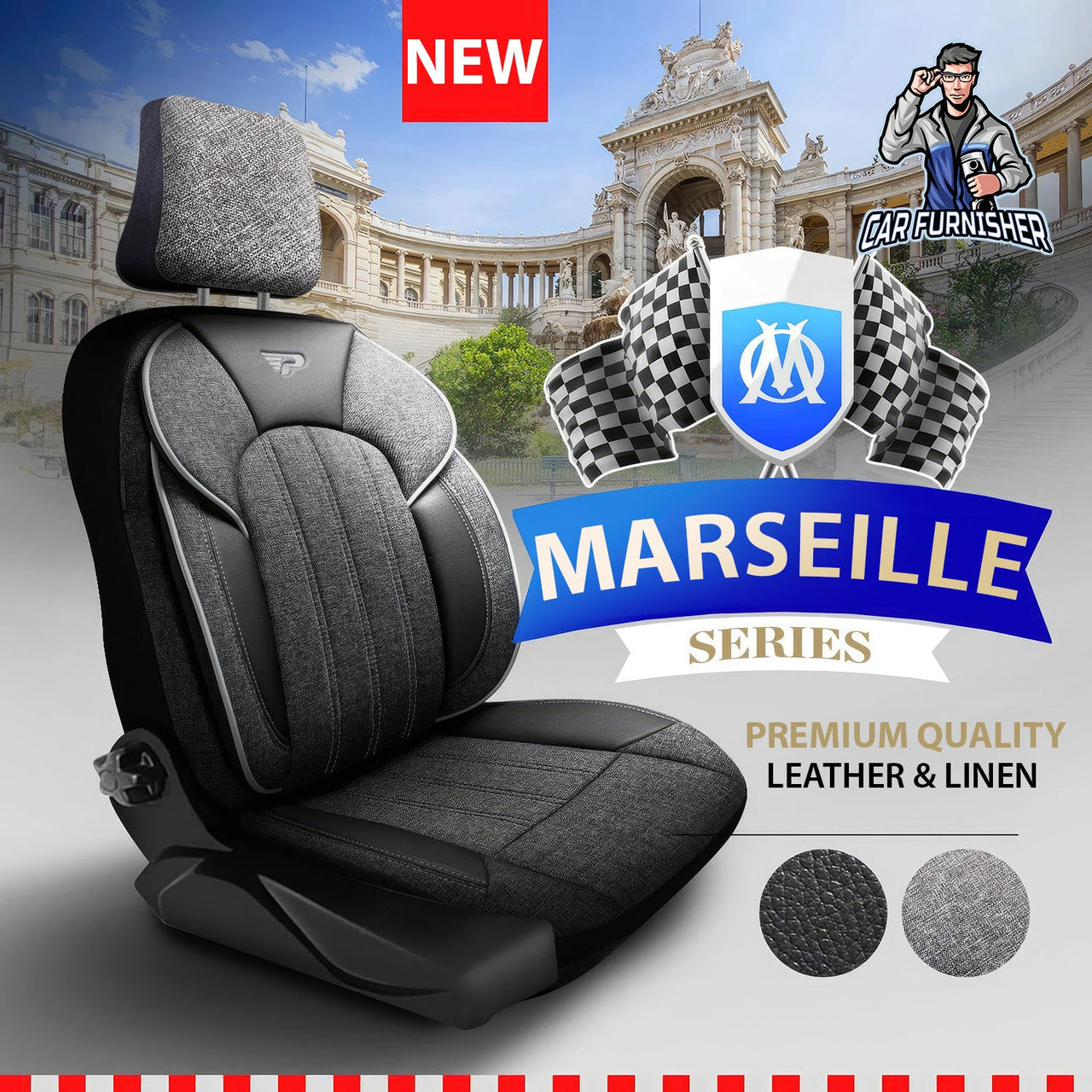 Renault Clio Seat Covers Marseille Design