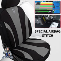 Thumbnail for Fiat 500 Seat Covers Medusa Foal Feather & Leather Design