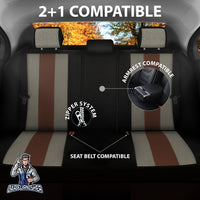 Thumbnail for Skoda Yeti Seat Covers Medusa Linen Fabric & Leather Design