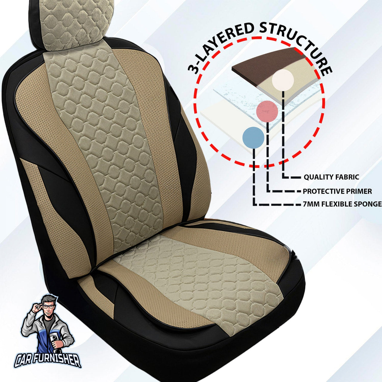 Hyundai Creta Seat Covers VIP Design