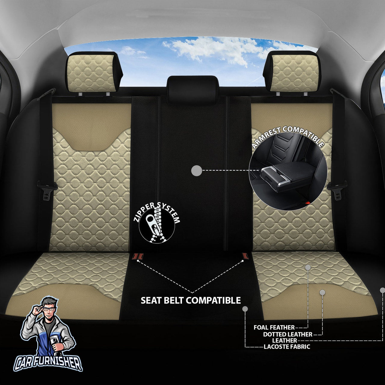 Mercedes 190 Seat Covers VIP Design