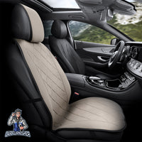 Thumbnail for Car Seat Protector - Active Pro Design Beige 1x Front Seat Fabric
