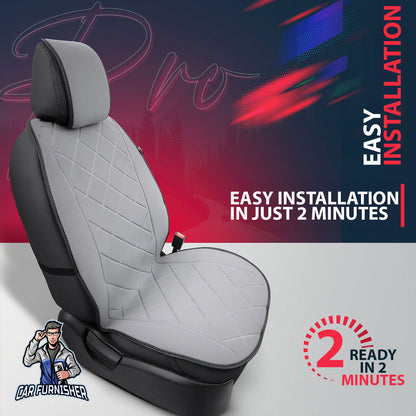 Car Seat Protector - Active Pro Design Smoked 1x Front Seat Fabric