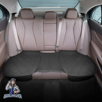 Thumbnail for Car Seat Protector - Premium Leather Design Black 1x Front Back Bottom Leather