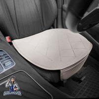 Thumbnail for Car Seat Protector - Premium Leather Design Beige 1x Front Seat Bottom Leather