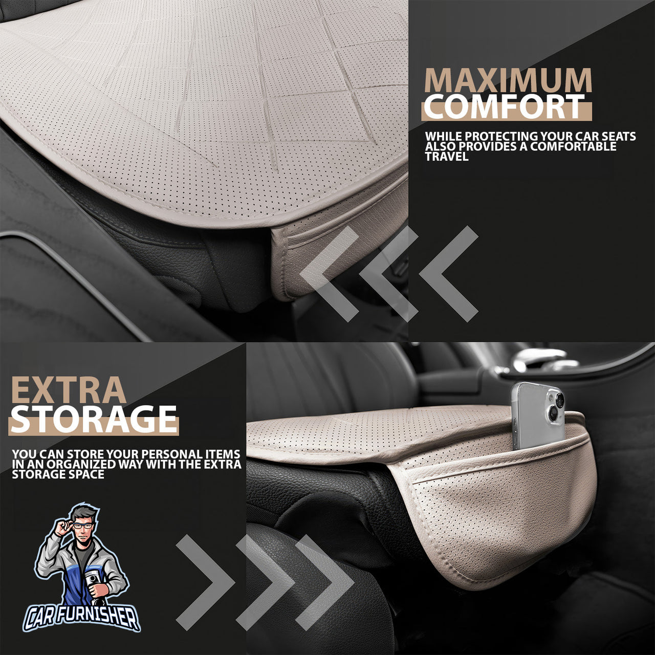 Car Seat Protector - Premium Leather Design