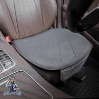 Thumbnail for Car Seat Protector - Premium Leather Design Smoked 1x Front Seat Bottom Leather