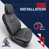 Thumbnail for Car Seat Protector - Rsx Diamond Leather Design