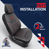 Thumbnail for Car Seat Protector - Rsx Diamond Leather Design