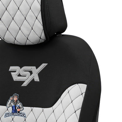 Car Seat Protector - Rsx Sport Design Gray 2x Front Seat Fabric