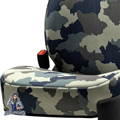 Car Seat Protector - Safari Design Alps Camo 1x Front Seat Waterproof Fabric