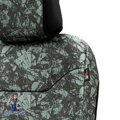 Car Seat Protector - Safari Design Fuji Camo 1x Front Seat Waterproof Fabric