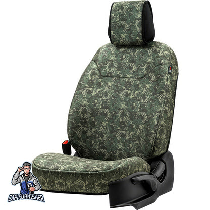 Car Seat Protector - Safari Design Himalayan Camo 1x Front Seat Waterproof Fabric
