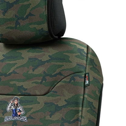 Car Seat Protector - Safari Design Montblanc Camo 1x Front Seat Waterproof Fabric