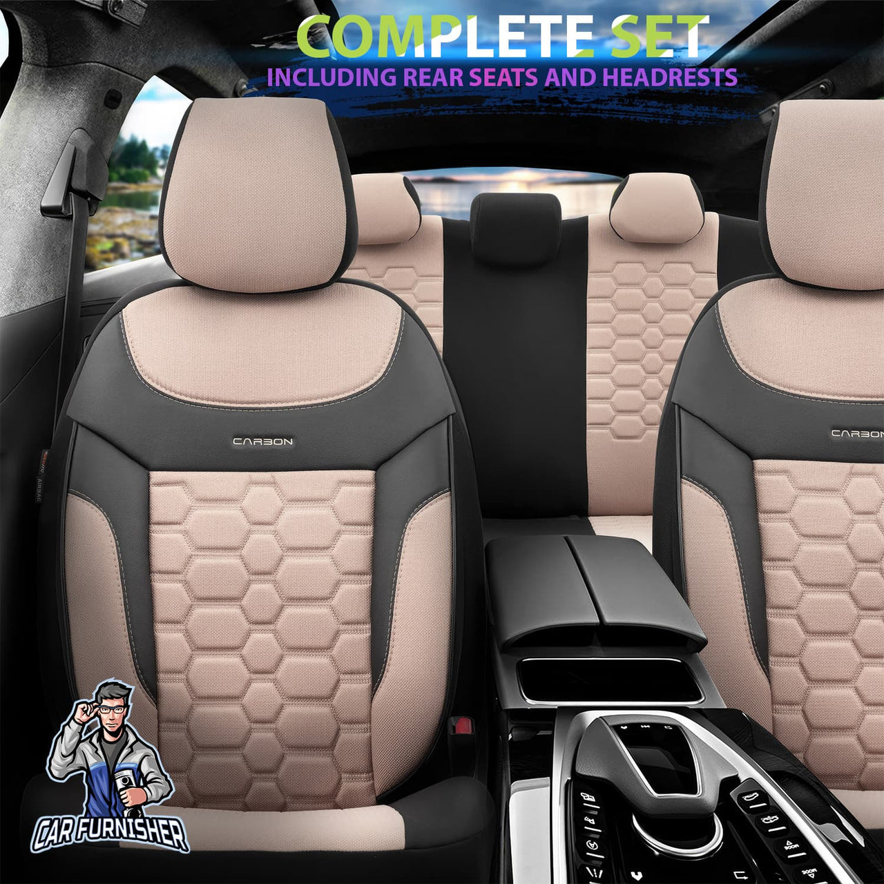 Nissan Navara Seat Covers Carbon Design