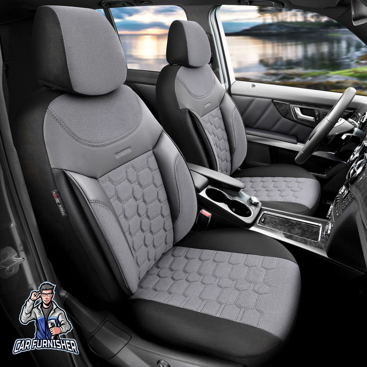 Audi Q5 Seat Covers Carbon Design