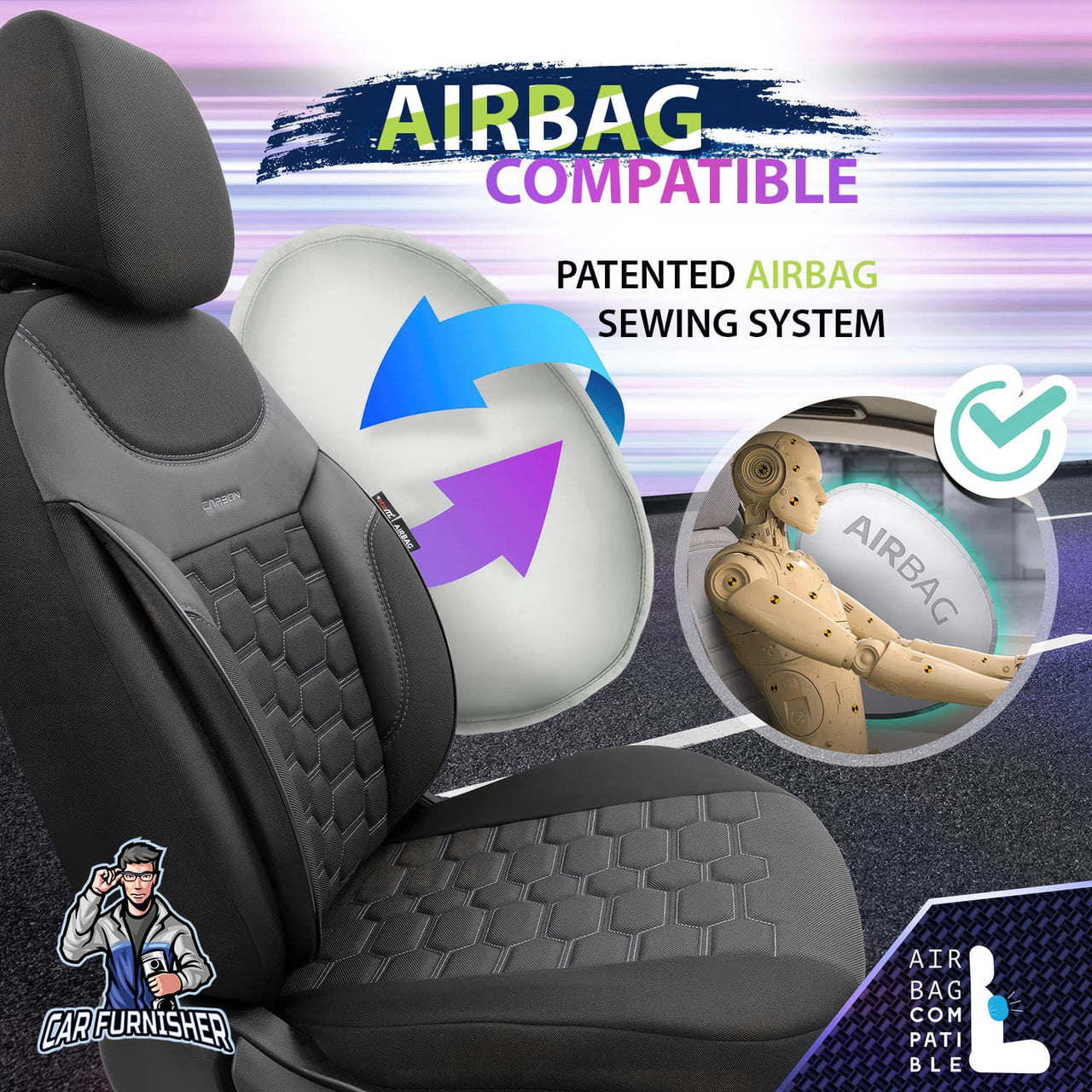 Hyundai Galloper Seat Covers Carbon Design