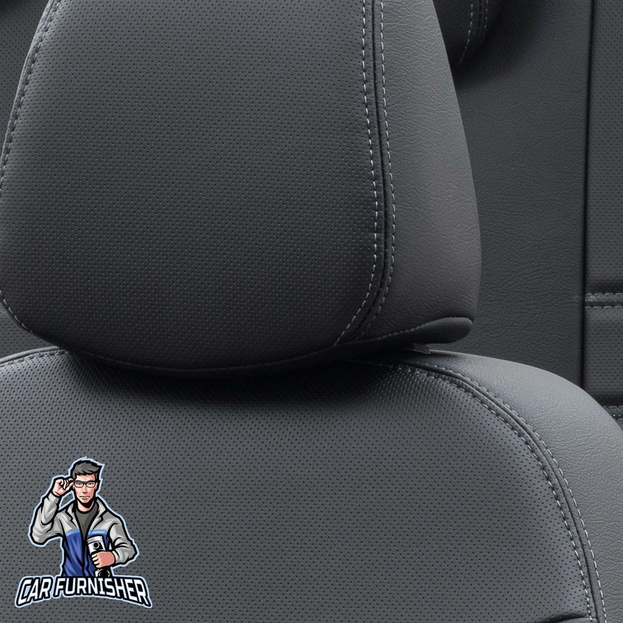 Dodge Nitro Seat Cover Istanbul Leather Design Black Leather