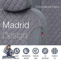 Thumbnail for Dodge Nitro Seat Cover Madrid Foal Feather Design Beige Leather & Foal Feather