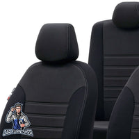 Thumbnail for Dodge Nitro Seat Cover Original Jacquard Design Black Jacquard Fabric