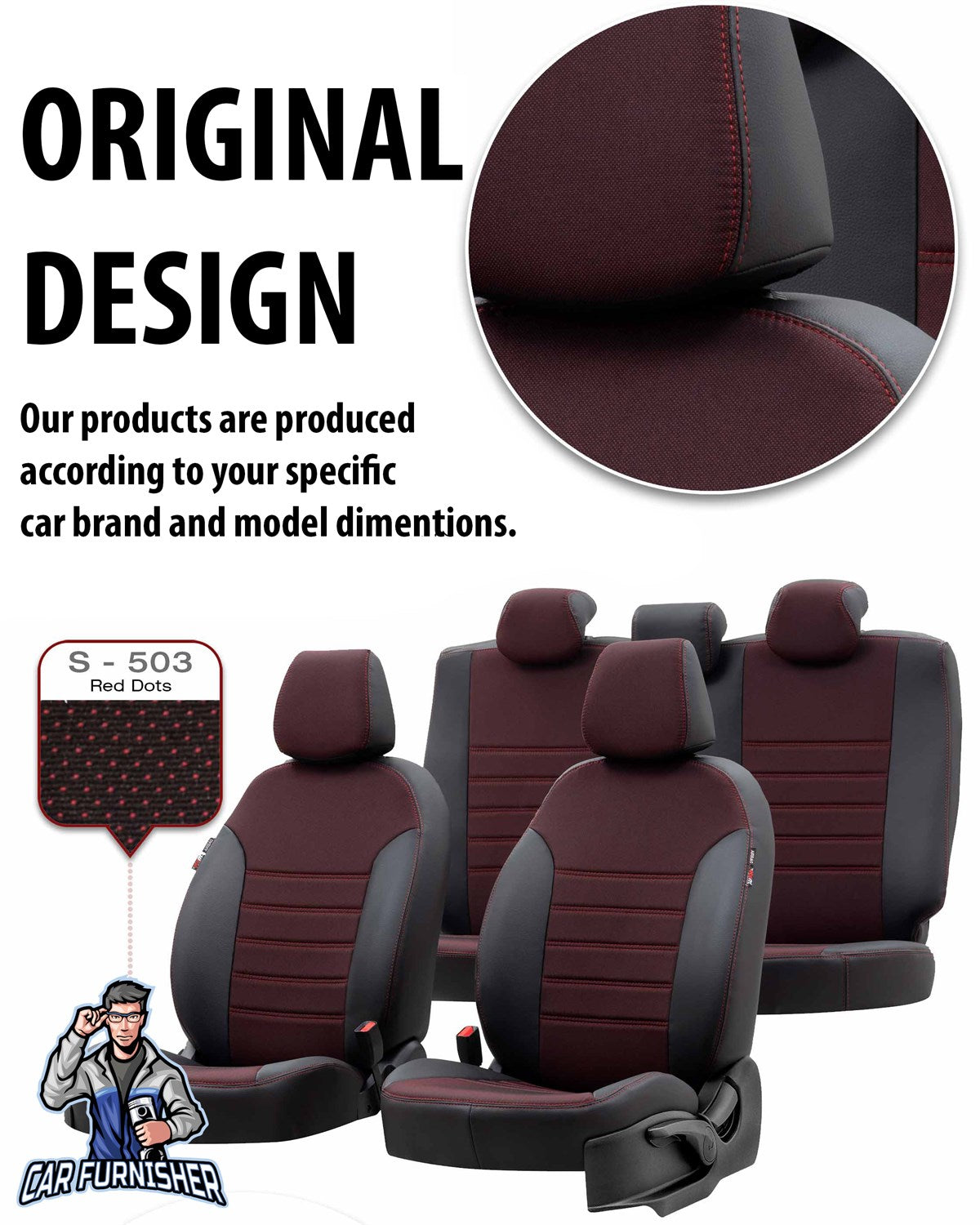 DS 5 Seat Cover Paris Leather & Jacquard Design