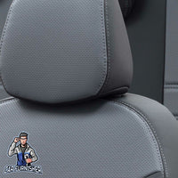 Thumbnail for Chevrolet Spark Seat Covers New York Leather Design Smoked Black Leather