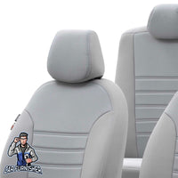Thumbnail for Chevrolet Spark Seat Covers Original Jacquard Design Light Gray Jacquard Fabric