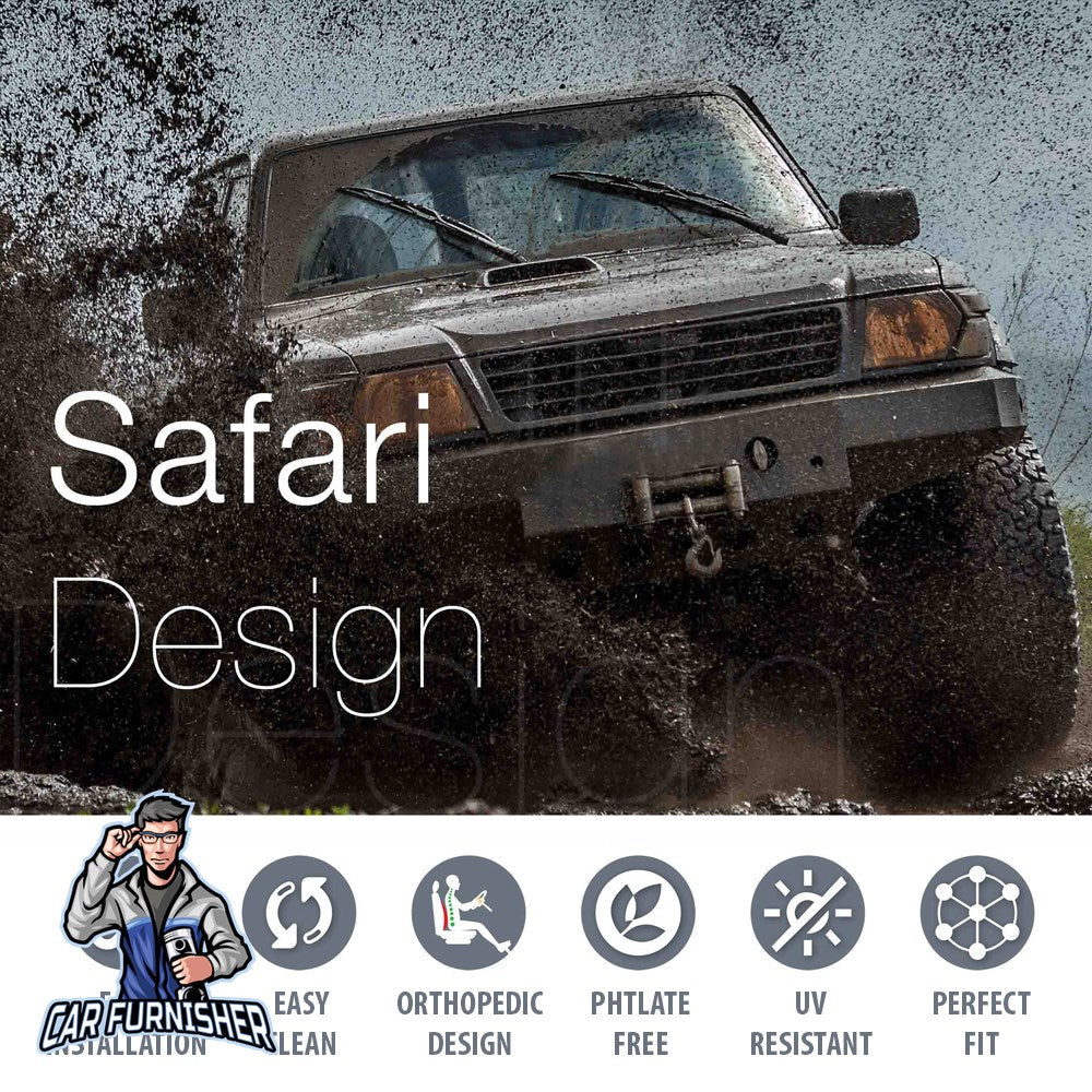 Volkswagen Caddy Seat Cover Camouflage Waterproof Design Sahara Camo Waterproof Fabric