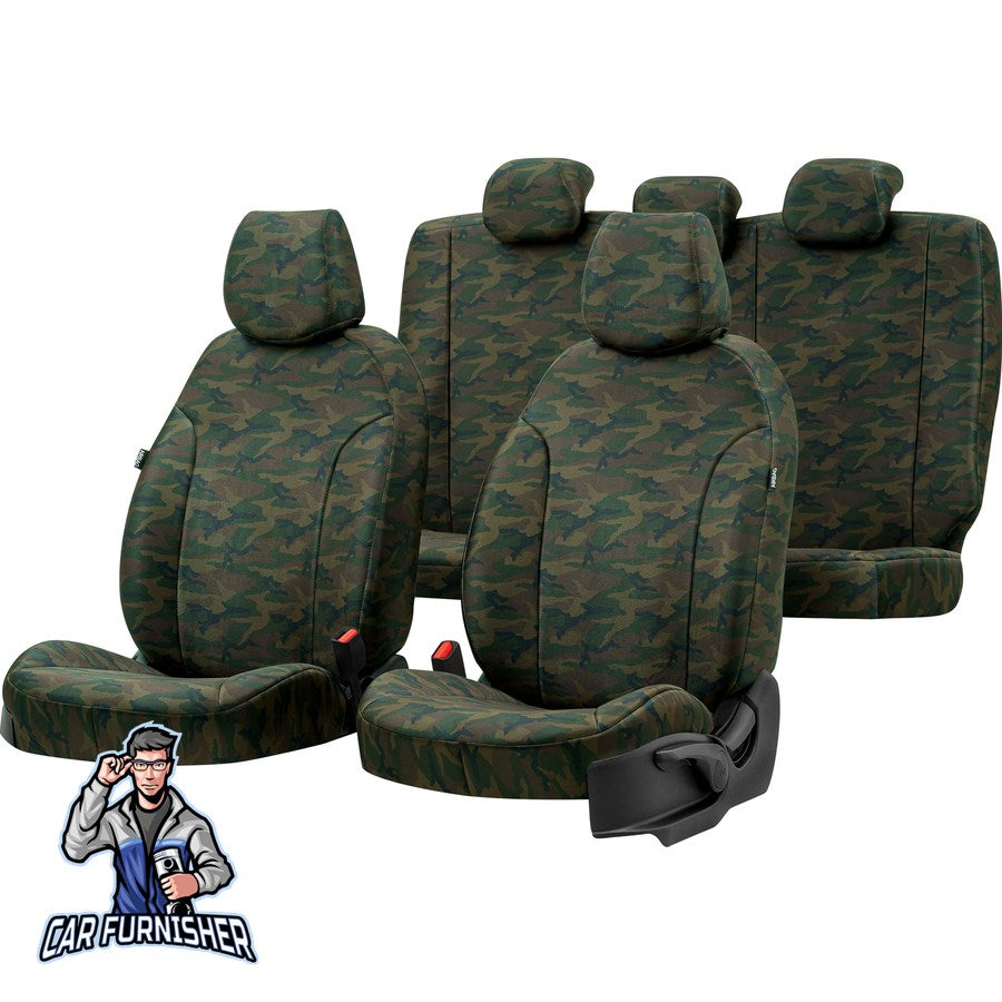 Dacia Spring Seat Covers Camouflage Waterproof Design Montblanc Camo Waterproof Fabric